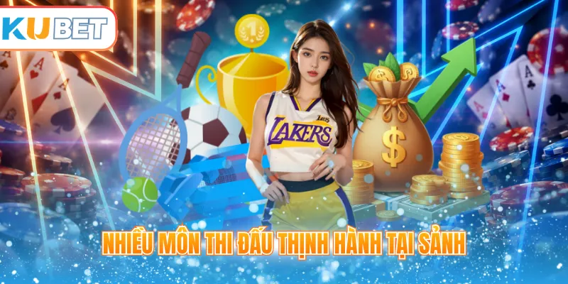 Nhiều môn thi đấu thịnh hành tại sảnh