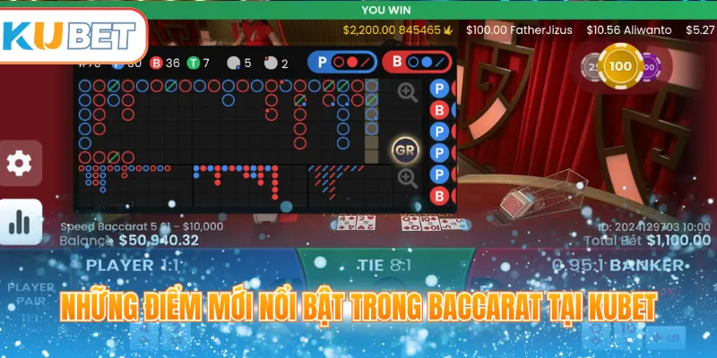 Những điểm mới nổi bật trong Baccarat tại Kubet 